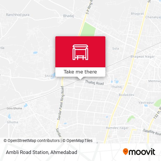 Ambli Road Station map