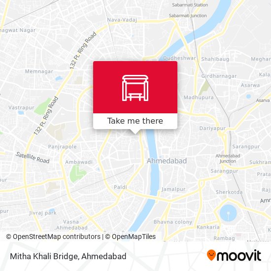 Mitha Khali Bridge map