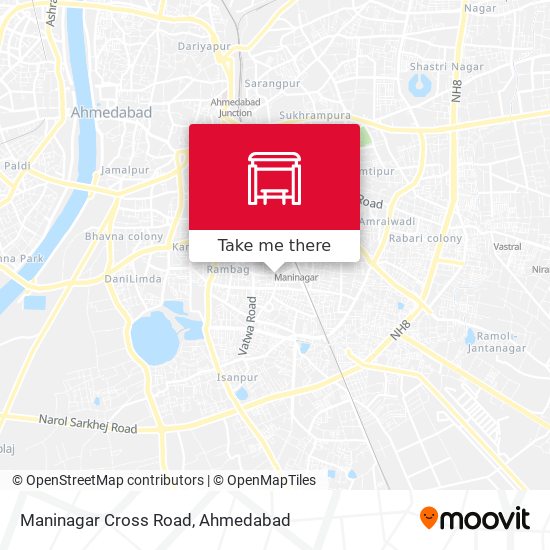 Maninagar Cross Road map