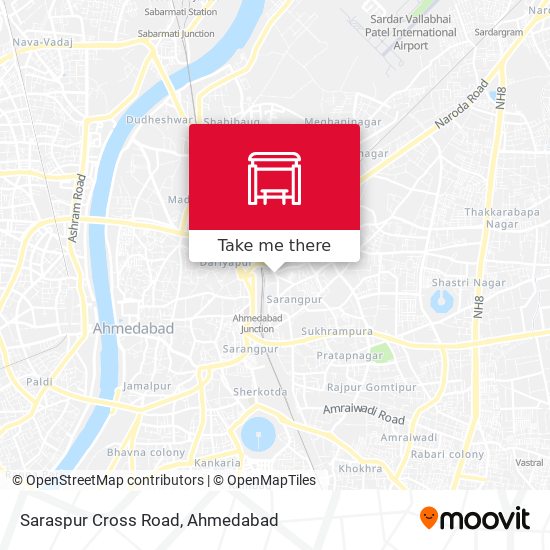 Saraspur Cross Road map