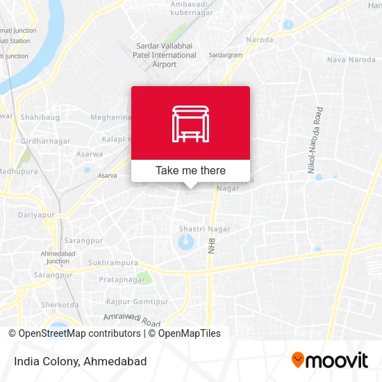 India Colony map