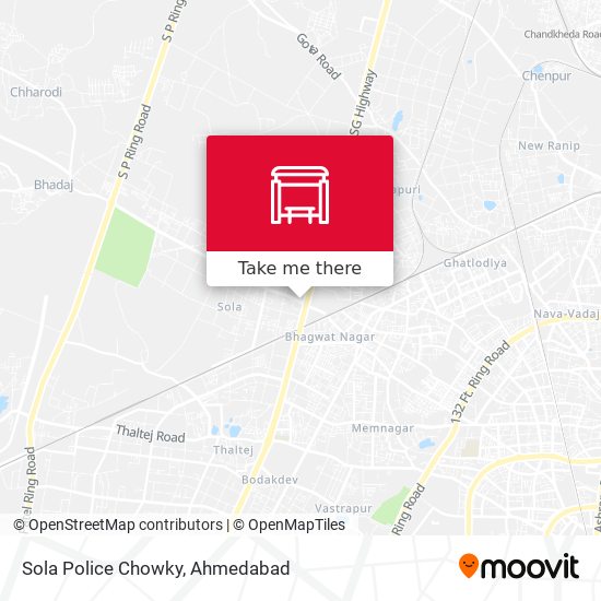 Sola Police Chowky map