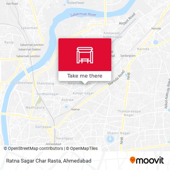 Ratna Sagar Char Rasta map