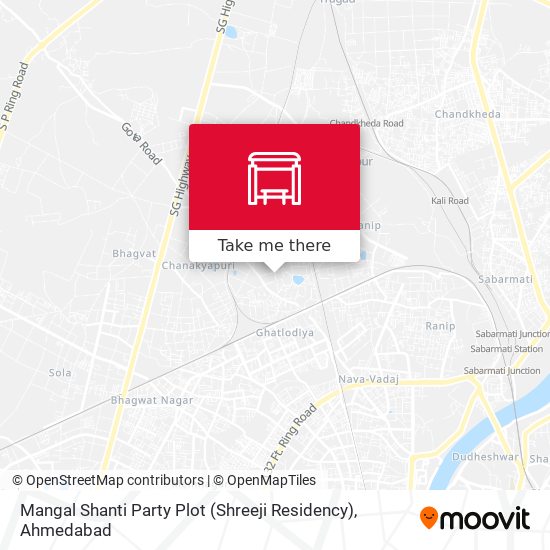 Mangal Shanti Party Plot (Shreeji Residency) map