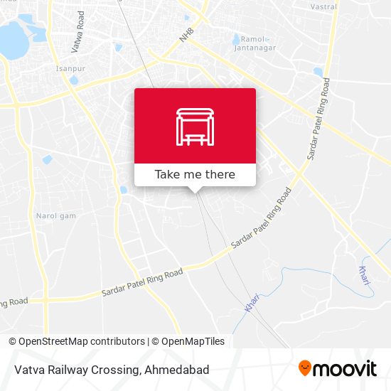 Vatva Railway Crossing map