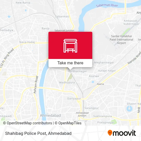 Shahibag Police Chowki map