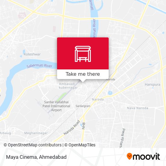 Maya Cinema map