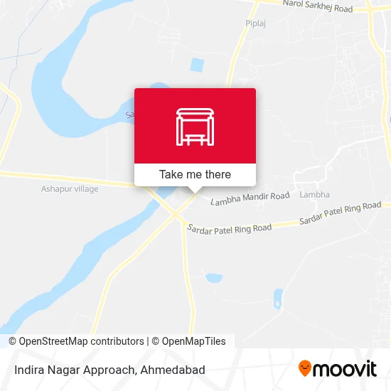 Indira Nagar Approach map