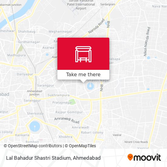 Lal Bahadur Shastri Stadium map