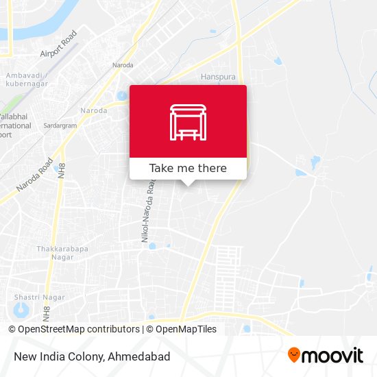 New India Colony map