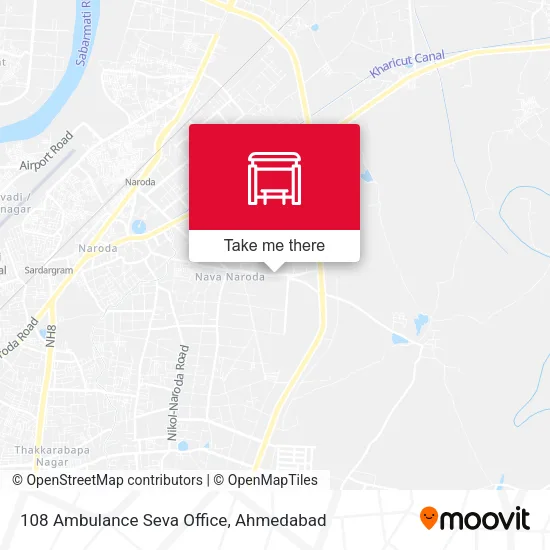 108 Ambulance Seva Office map