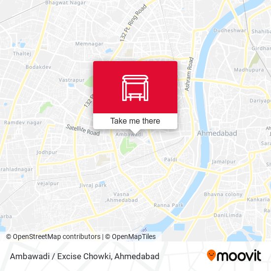Ambawadi / Excise Chowki map