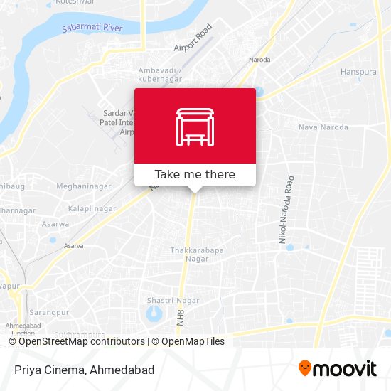 Priya Cinema map