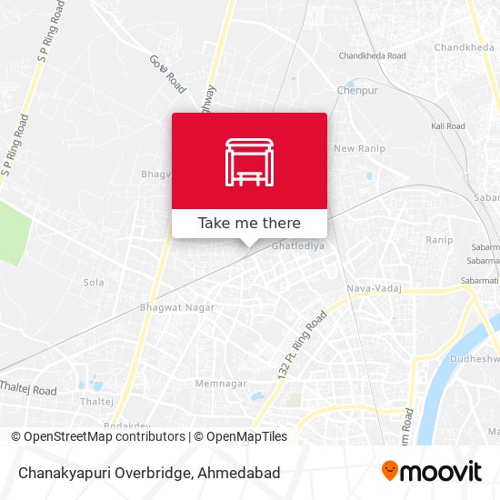 Chanakyapuri Overbridge map