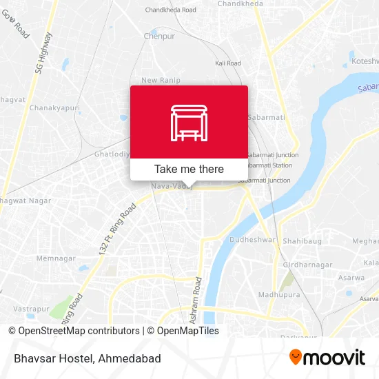 Bhavsar Hostel map