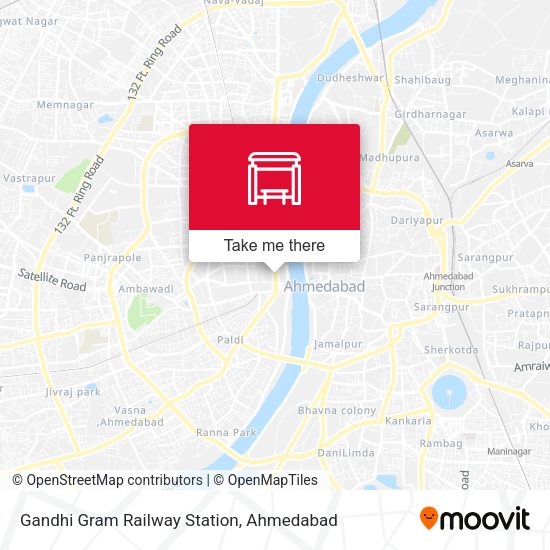 Gandhi Gram Railway Station map