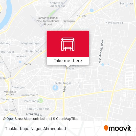 Thakkarbapa Nagar map
