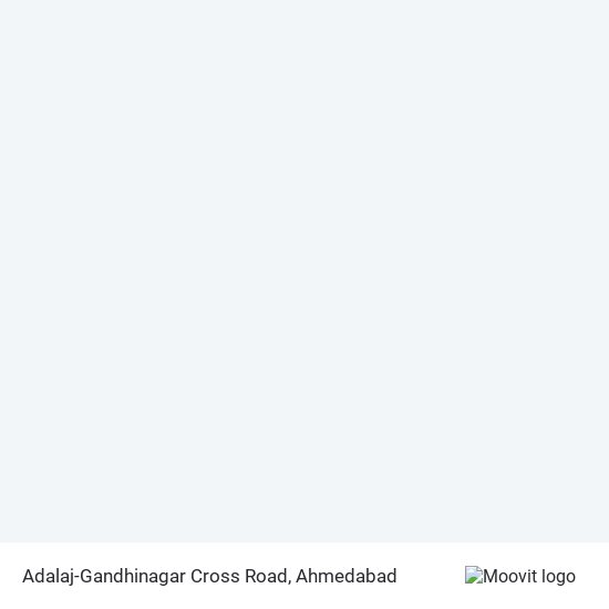 Adalaj-Gandhinagar Cross Road map