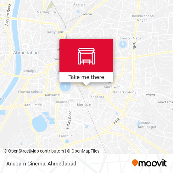 Anupam Cinema map