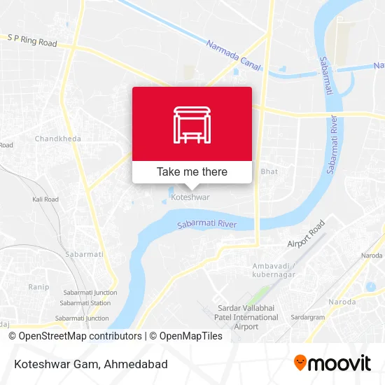Koteshwar Gam map