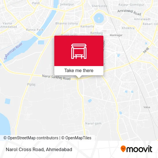 Narol Cross Road map