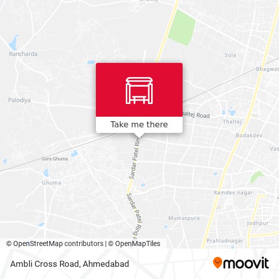 Ambli Cross Road map