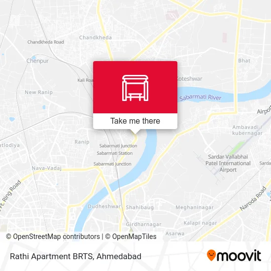 Rathi Apartment BRTS map