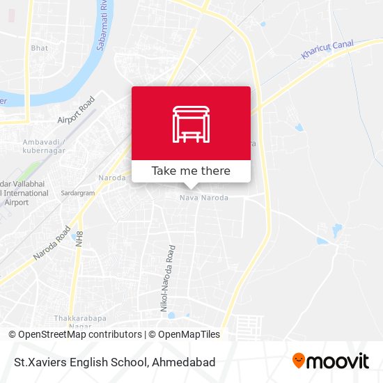 St.Xaviers English School map