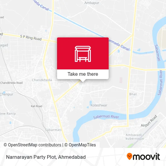 Narnarayan Party Plot map