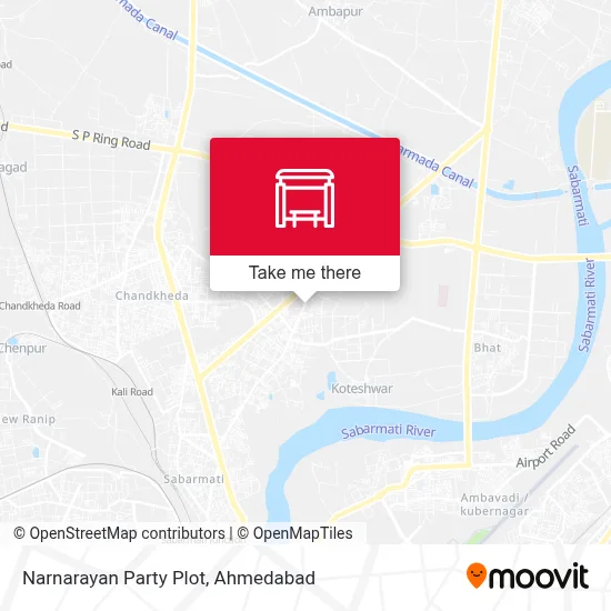 Narnarayan Party Plot map