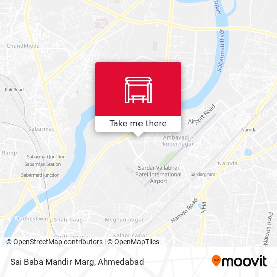 Sai Baba Mandir Marg map