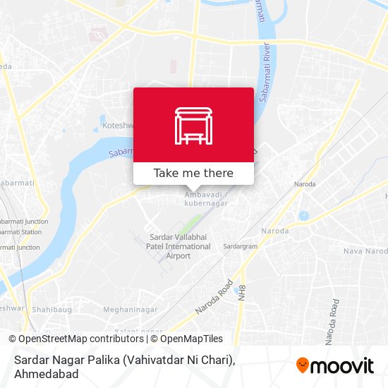 Sardar Nagar Palika (Vahivatdar Ni Chari) map