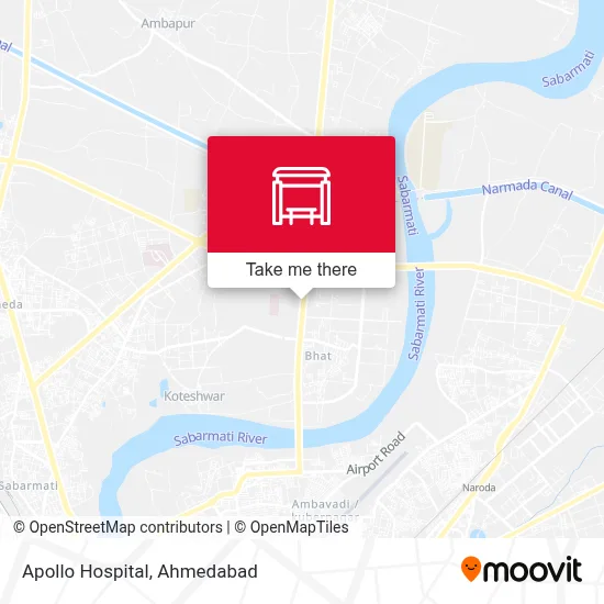 Apollo Hospital map