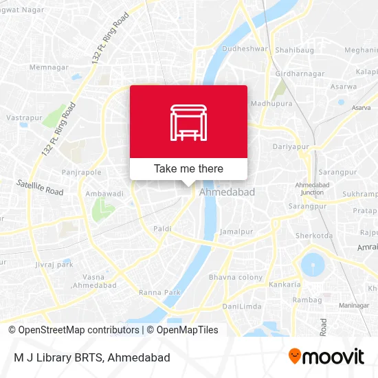 M J Library BRTS map