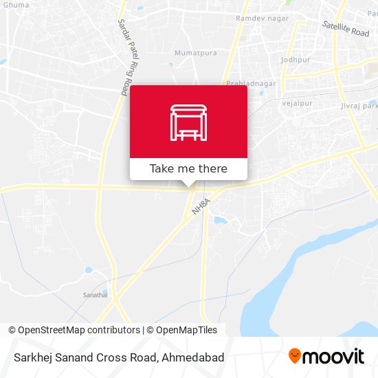 Sarkhej Sanand Cross Road map