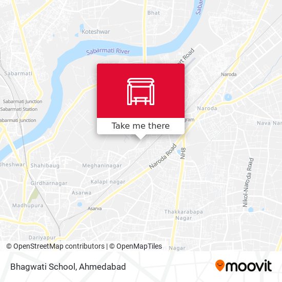 Bhagwati School map