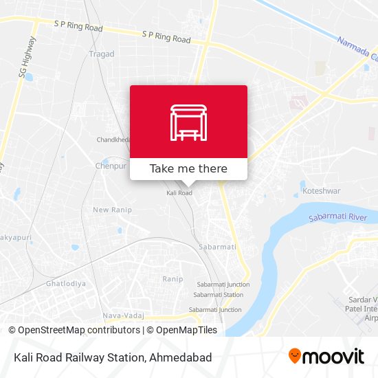 Kali Road Railway Station map