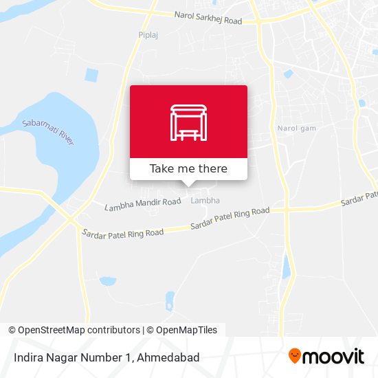 Indira Nagar Number 1 map