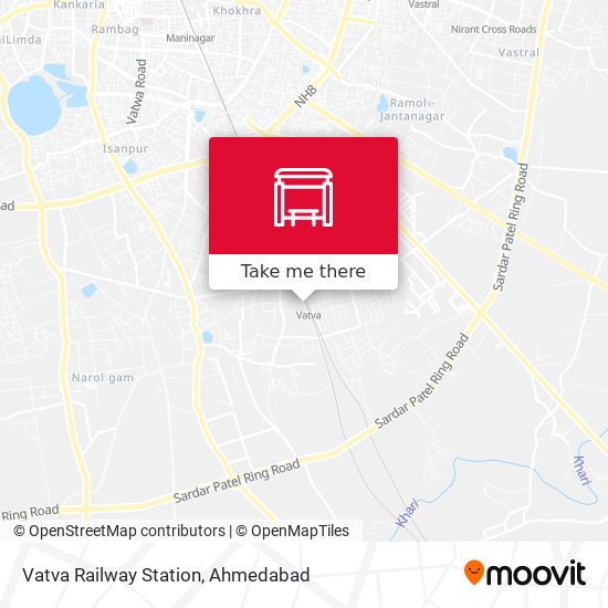 Vatva Railway Station map