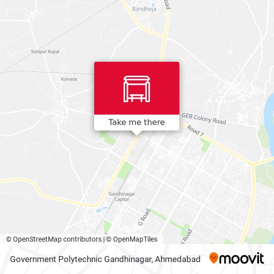 Government Polytechnic Gandhinagar map