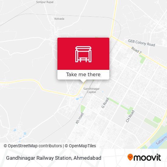 Gandhinagar Railway Station map