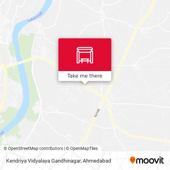 Kendriya Vidyalaya Gandhinagar map