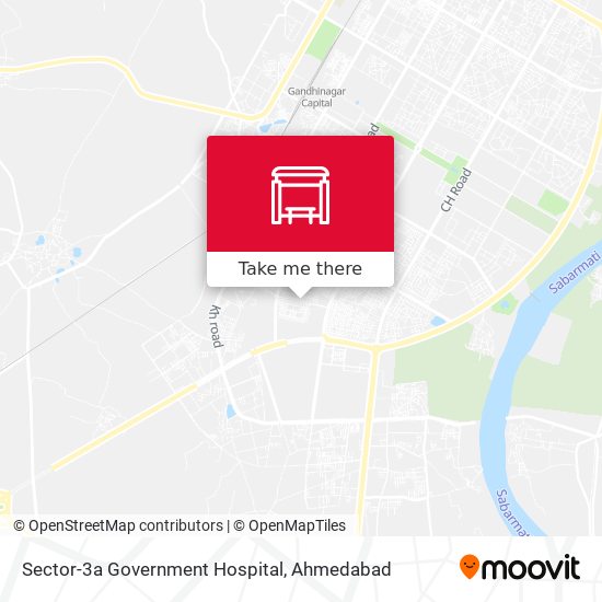 Sector-3a Government Hospital map