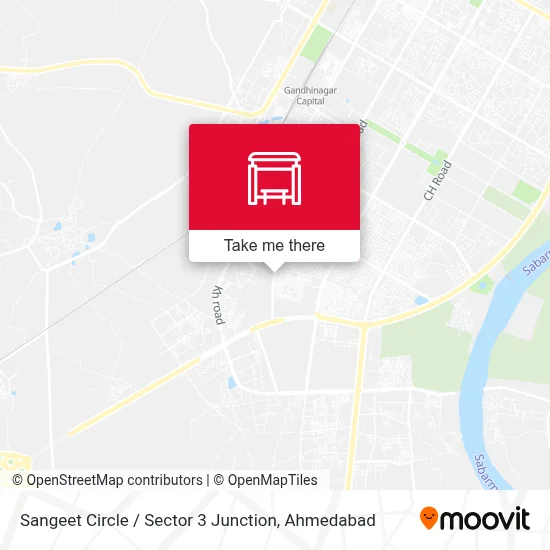 Sangeet Circle / Sector 3 Chowkdi map