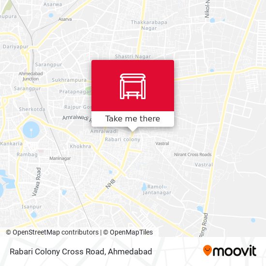 Rabari Colony Cross Road map