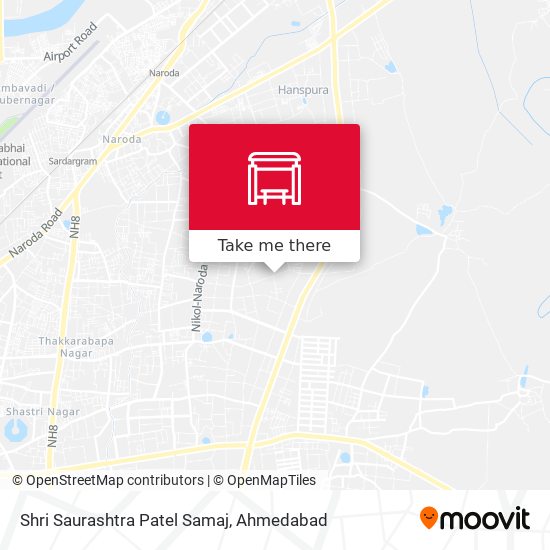Shri Saurashtra Patel Samaj map