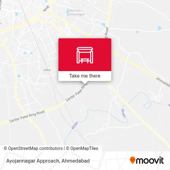 Ayojannagar Approach map