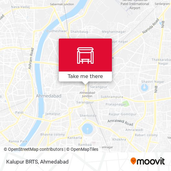 Kalupur BRTS map