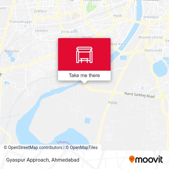 Gyaspur Approach map