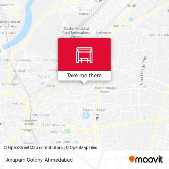 Anupam Colony map